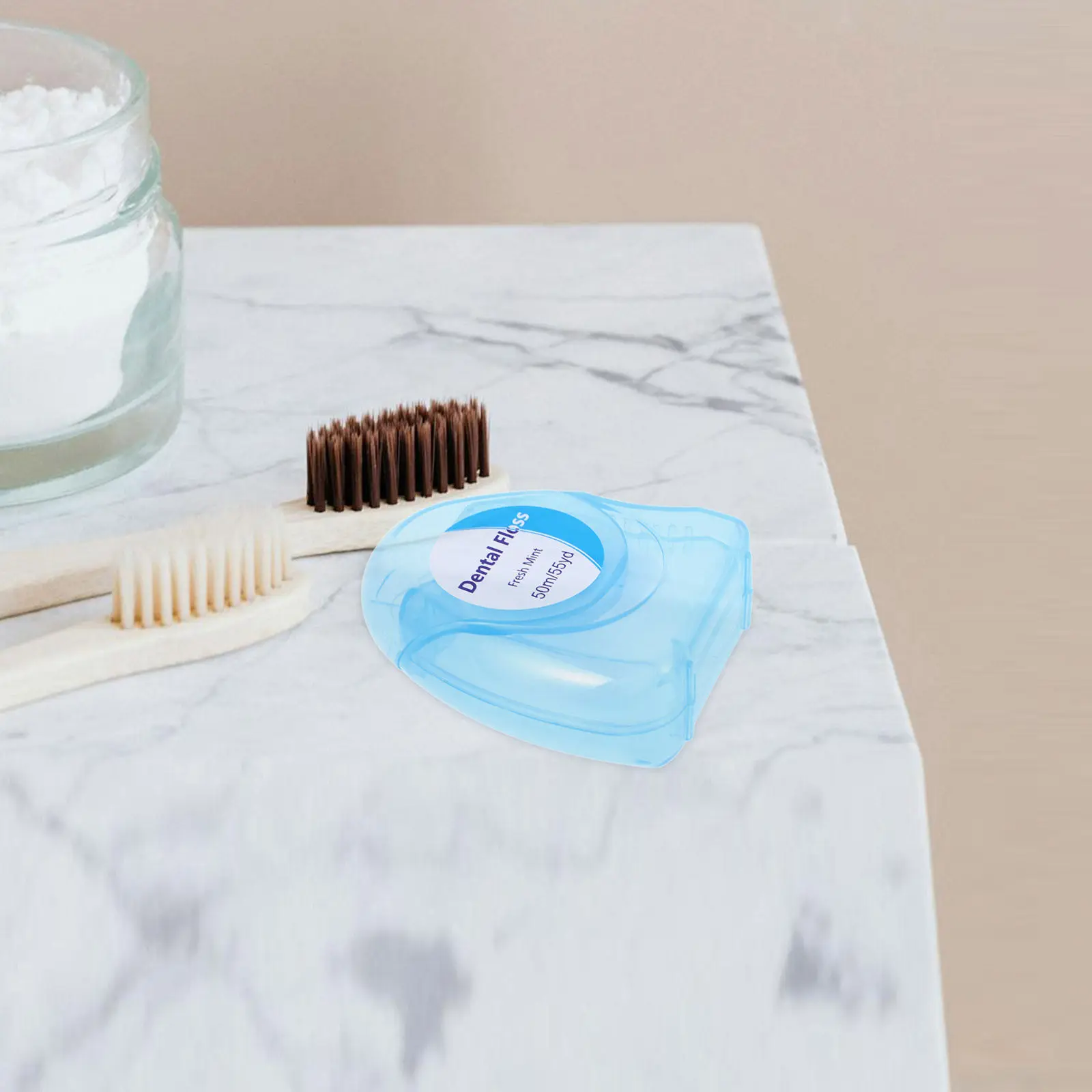 1Pcs Mint Dental Floss Picks Micro Wax Coated Ultra Thin Flat Design Cleans Between Teeth Line Reduces Decay Cavities