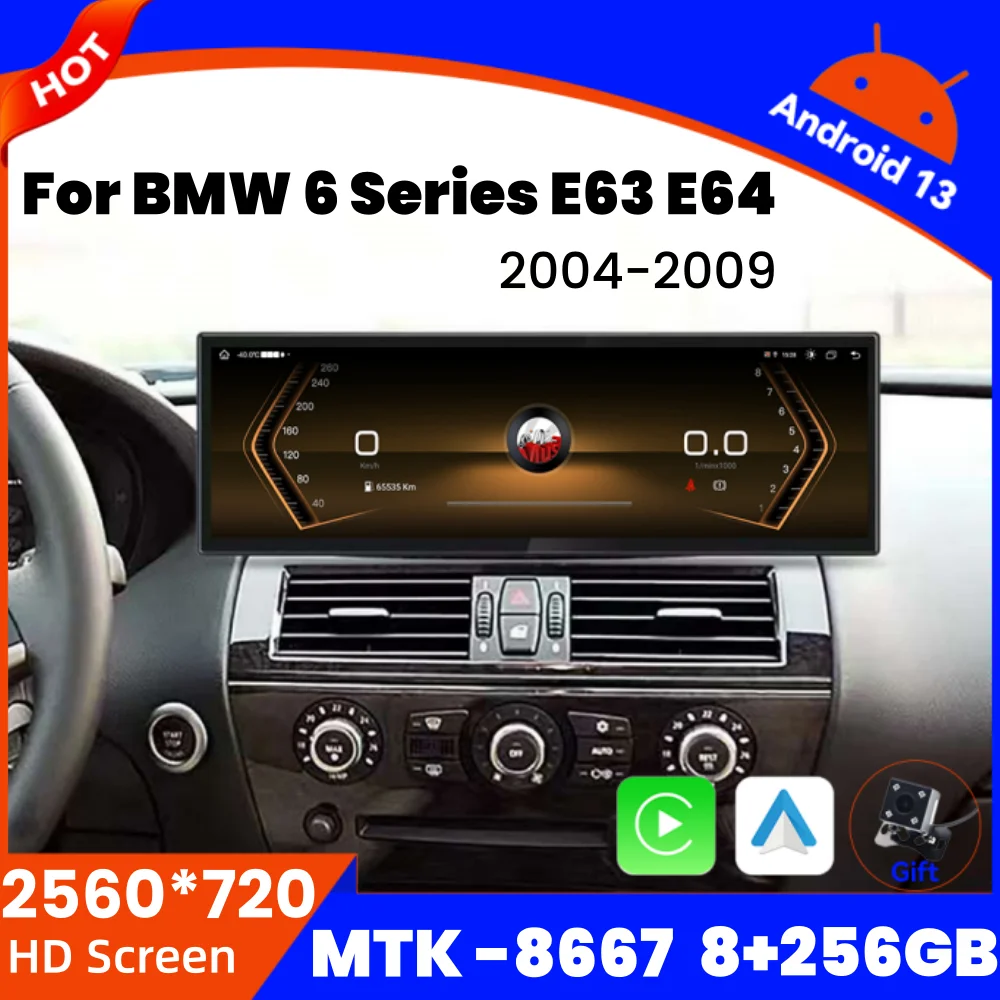 14.9 Inch Car Radio For BMW 6 Series E63 E64 CCC Series Screen CarPlay Android Auto Multimedia Player Head Unit Navi Display DSP