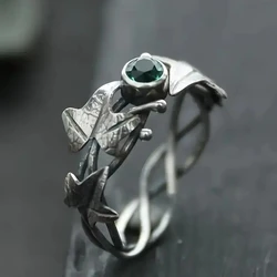 AliExpress New Product Hot Sale European and American Creative Retro Leaf Ivy Ring
