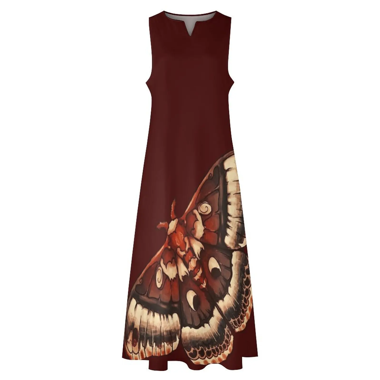 Cecropia Moth Long Dress Kleider für offizielle Anlässe Damenbekleidung Kleid