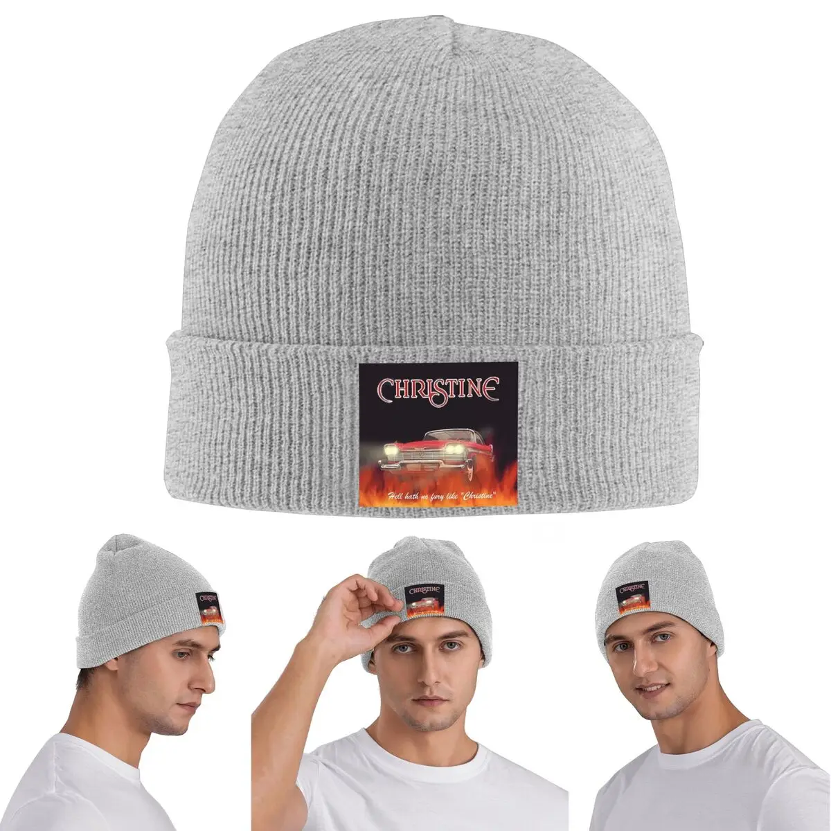 John Carpenter Christine Horror Movie Warm Knitted Cap Winter Knit Bonnet Hat Skullies Beanies Hip Hop Caps for Unisex