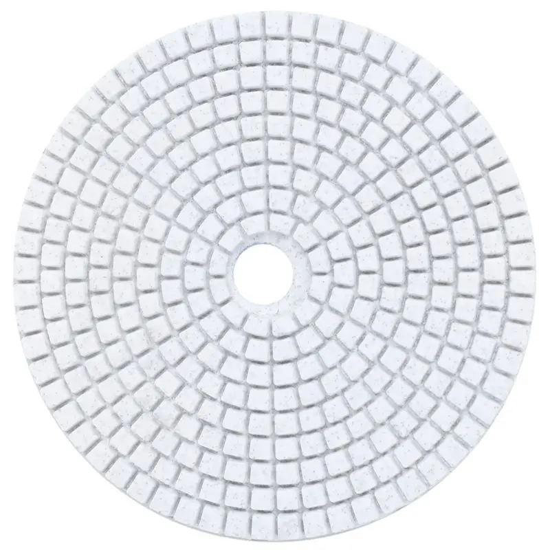 AASS-5Pcs 5 Inch 125Mm Wet Diamond Polishing Pads Marble Granite Grits 50