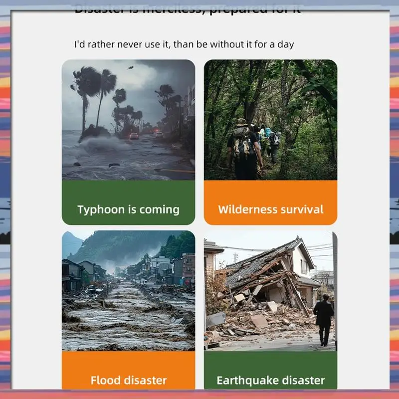 AC18 (保証) HRD907 10000Mah 緊急ラジオソーラー充電照明モバイル機能ポータブルクランクラジオ停電 Situa