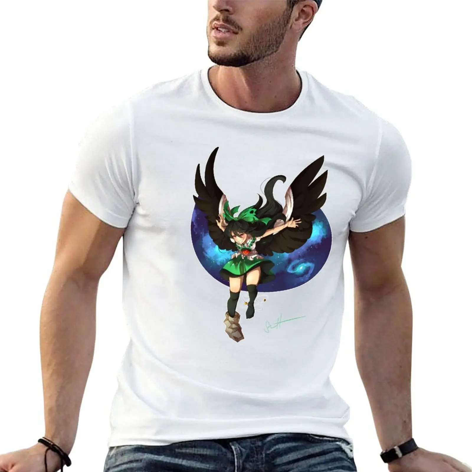 Футболка Utsuho Reiuji Touhou с коротким рукавом ко Дню независимости