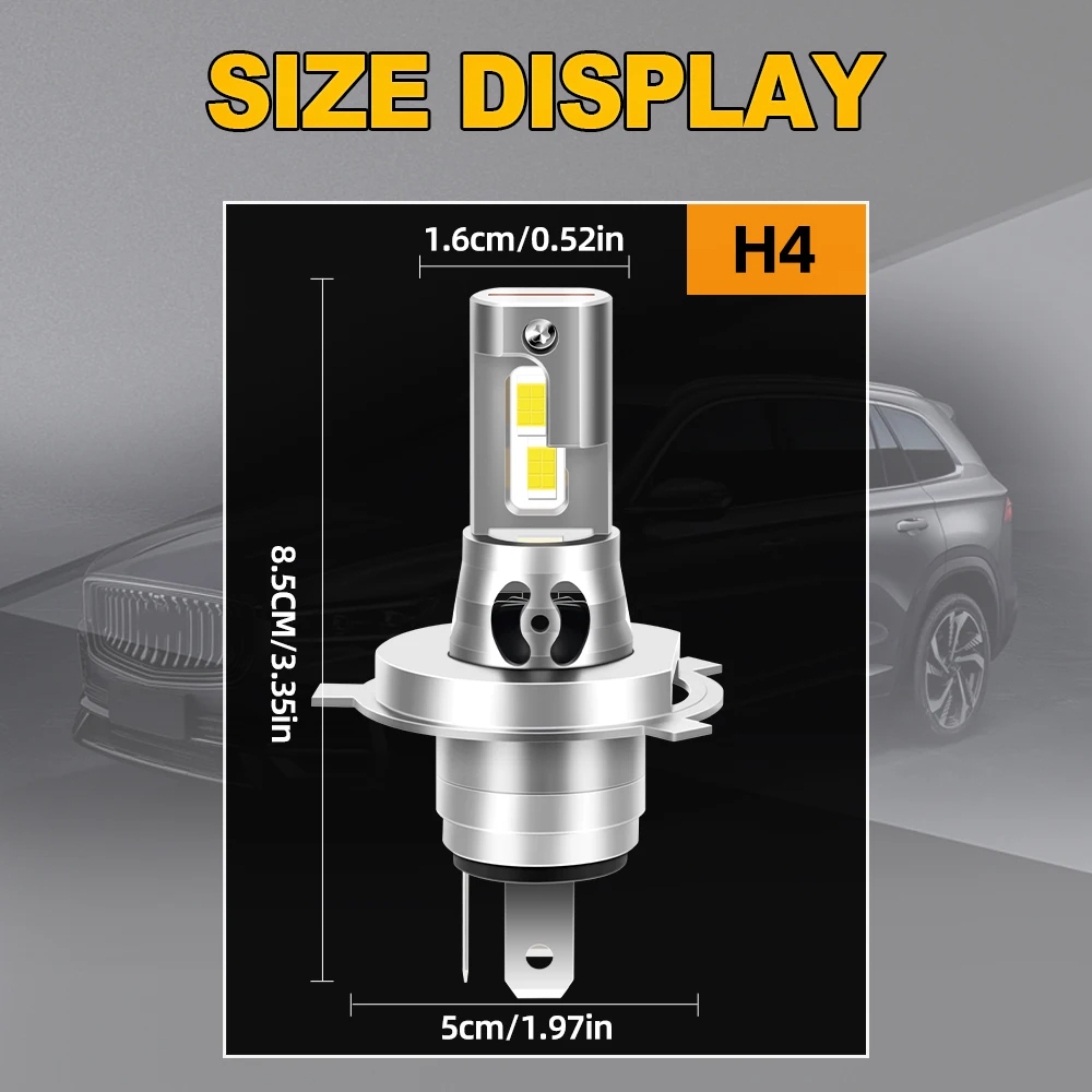 9003 H4 HB2 LED Motorcycle Headlight Moto Bulb 30000LM For Honda CBF600N CBR650F CB1300 ABS SH150 VTX1300S CB300F CB400 F CB500F