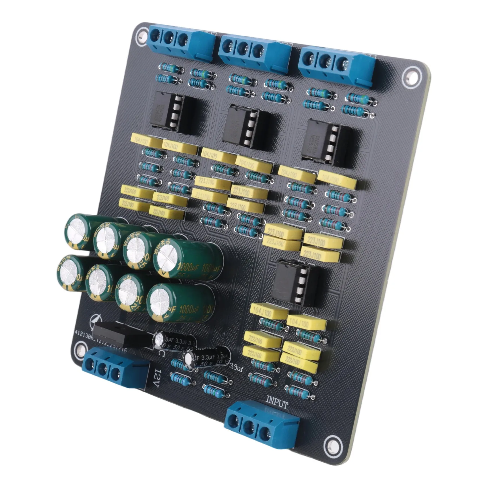 ABGI NE5532 Speaker Crossover Filter Dual-Channel 2.0 Stereo High/Mid/for Bass 3-Way DIY Speaker Amplifier Divider Board