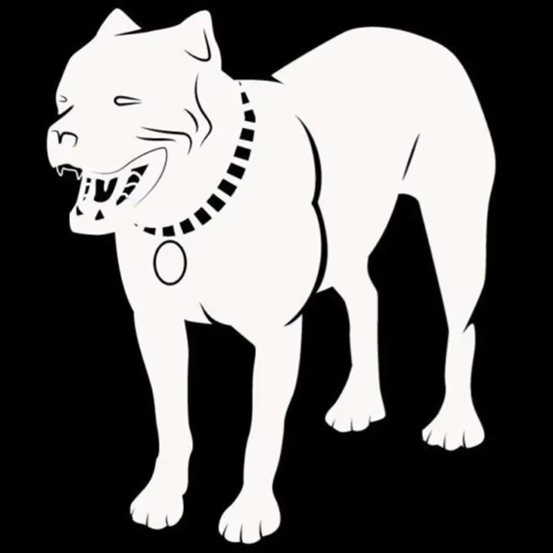 ملصقات سيارة من الفينيل بتصميم نافذة مصد لتزيين المنزل من سلالة الكلاب الكبيرة الشرسة #3