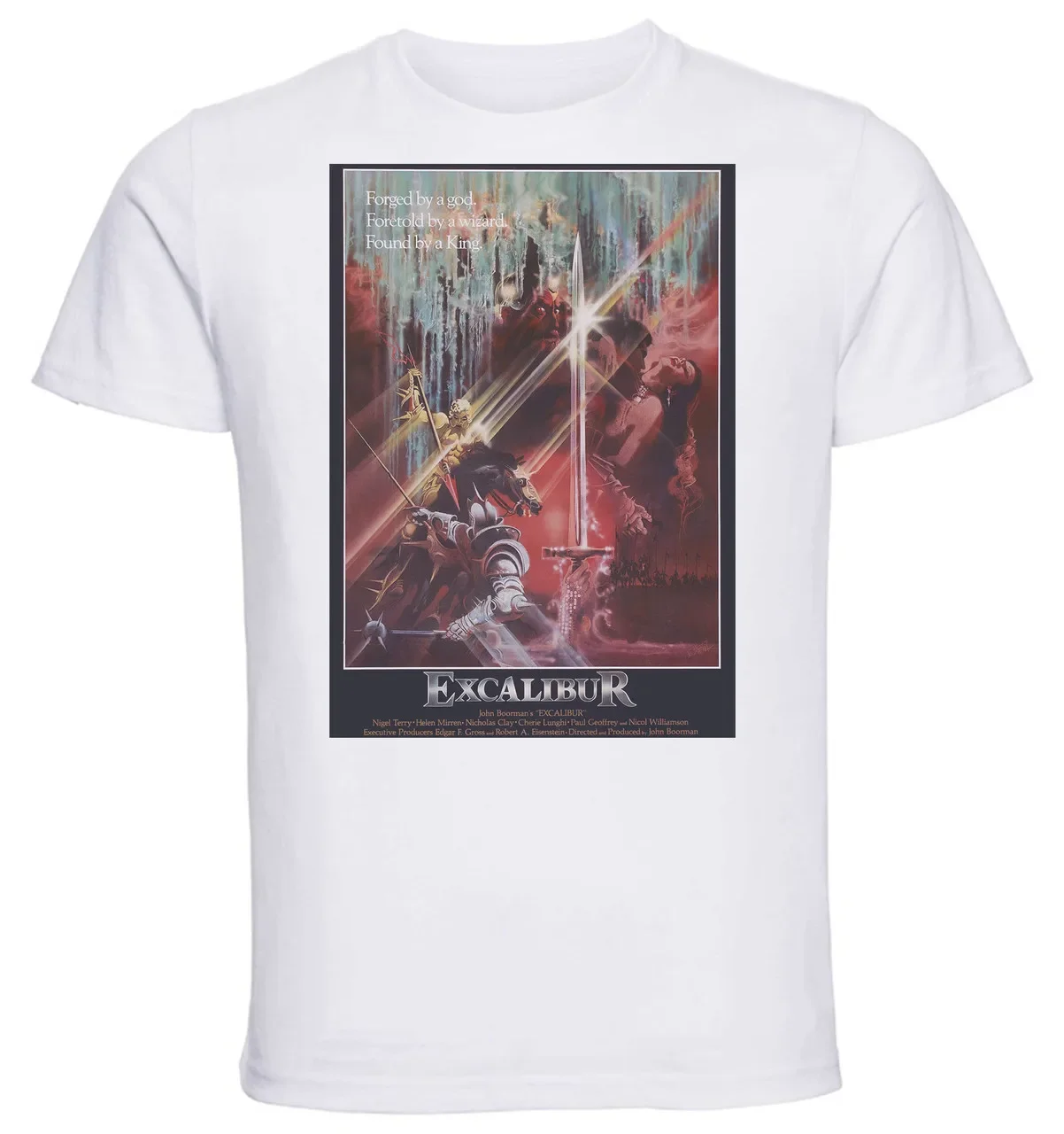 T-shirt Unisex - White - Playbill Film - Excalibur