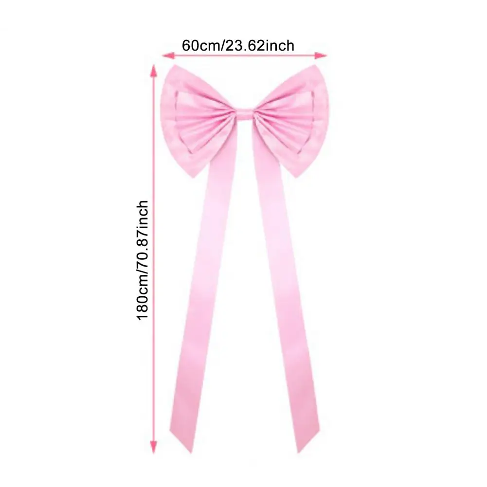 Wedding Christmas Dual-Use Bow Gold-Wired Extra-Wide Ribbon for Staircase Swags or Party Arches Rustic Reversible Bowknot