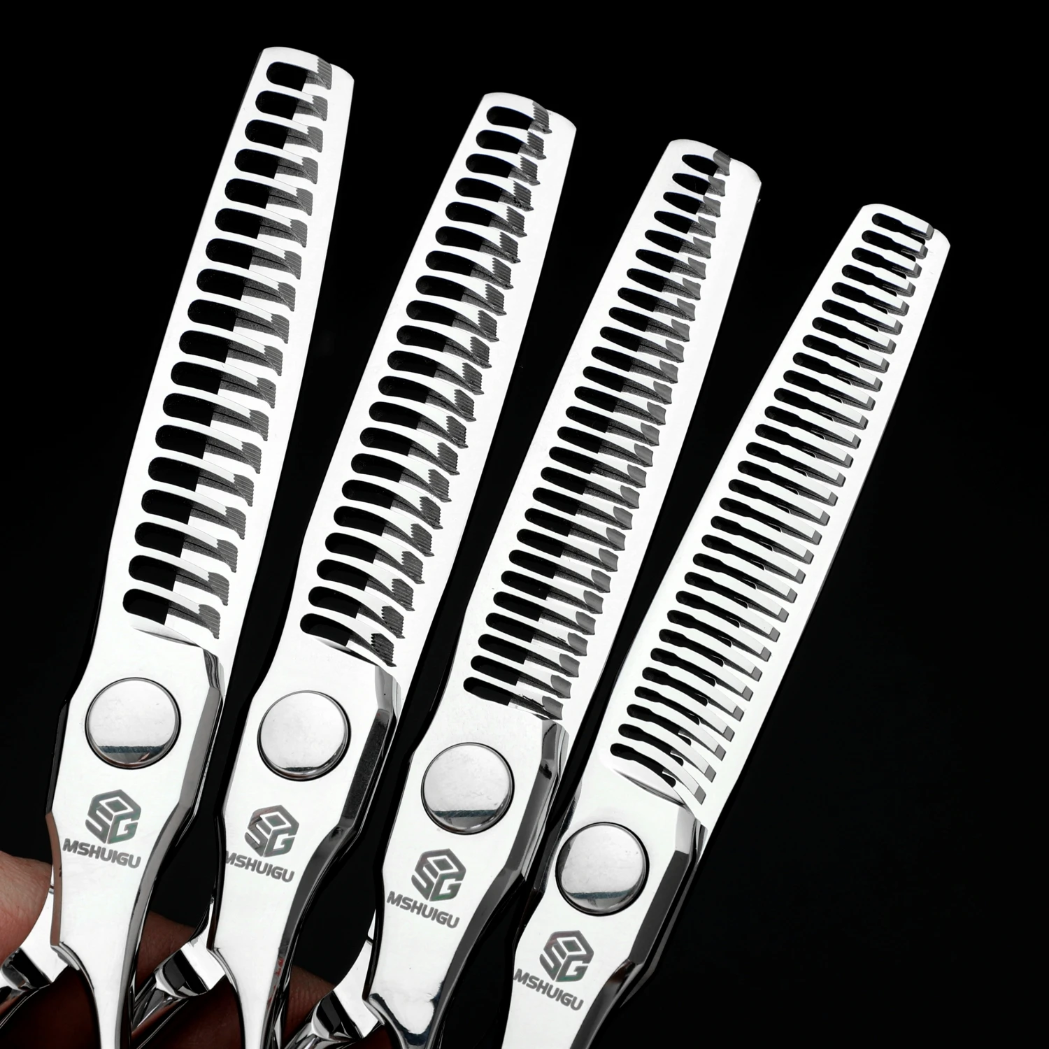 Professional Hair Scissors Set VG10 Steel 6 Inch Flat Shear & Texturizing Shear 10%/20%/30% Removal CNC Mirror Polished Blade