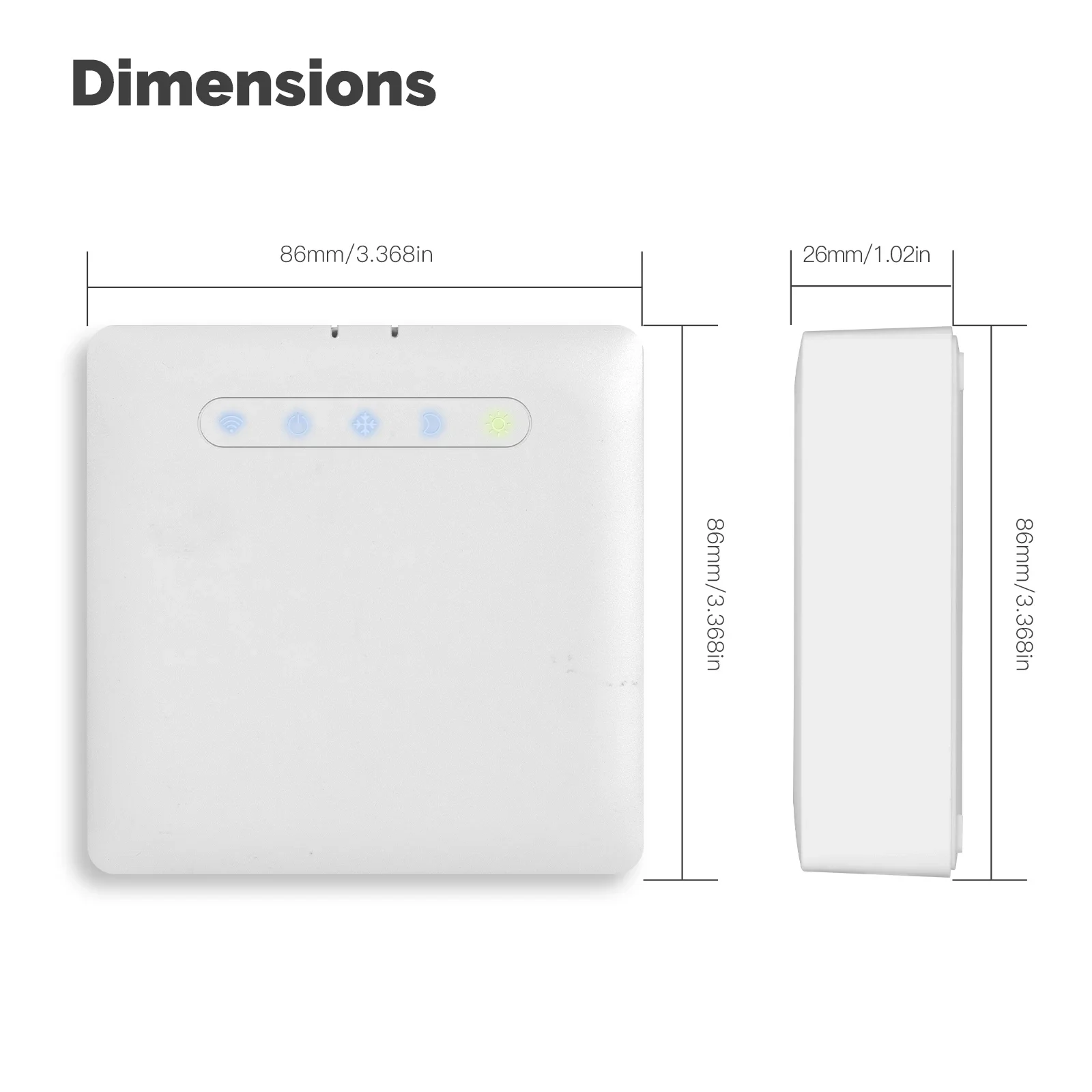 Wifi Smart Thermostat For Pilot Wire Heating Radiator Support Ecowatt Electricity Monitoring App Remote Control Alexa GoogleHome