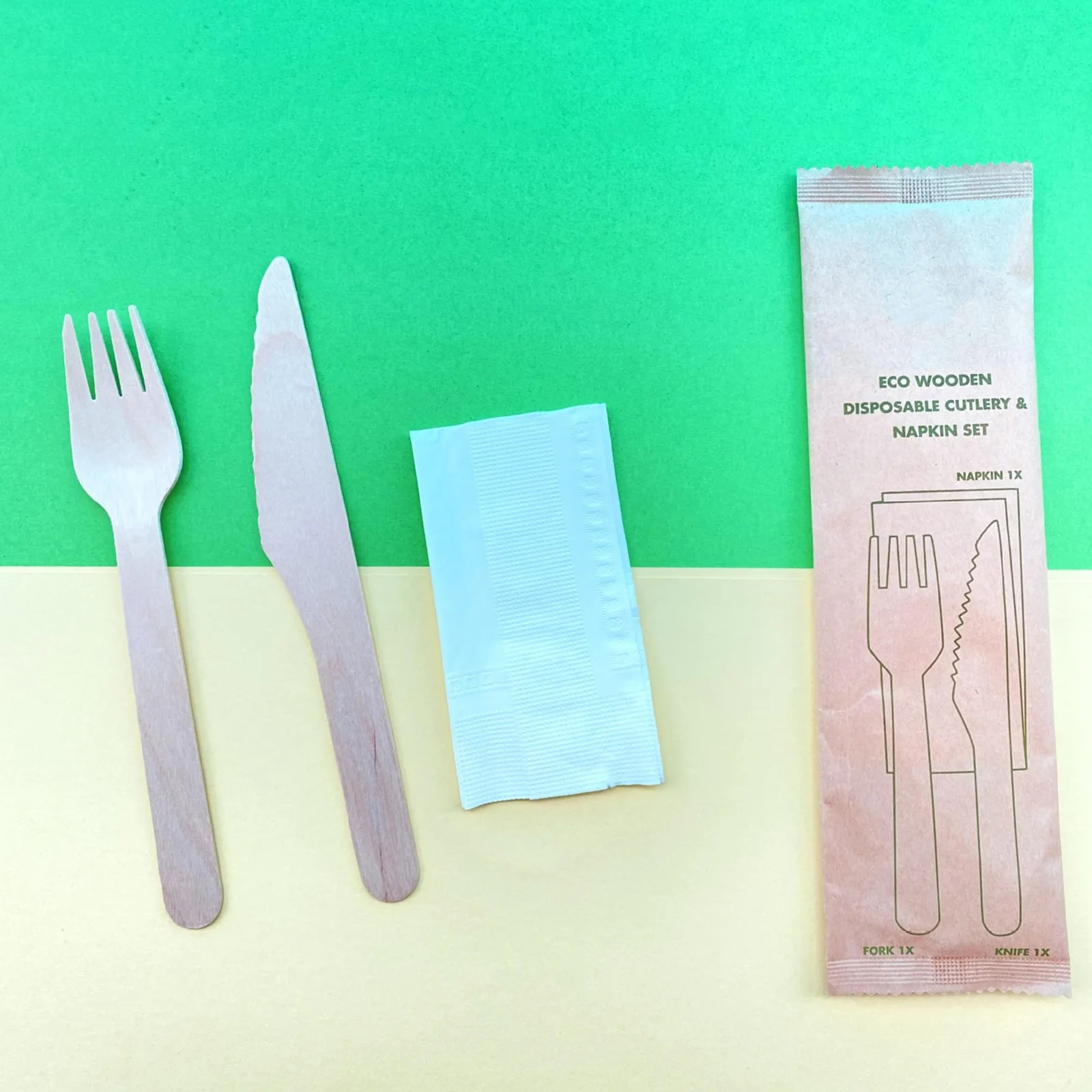 

12 set Wooden Cutlery Set Spoon Fork Knife Durable Dinnerware Party Tableware Steak Flatware Home Catering Disposable