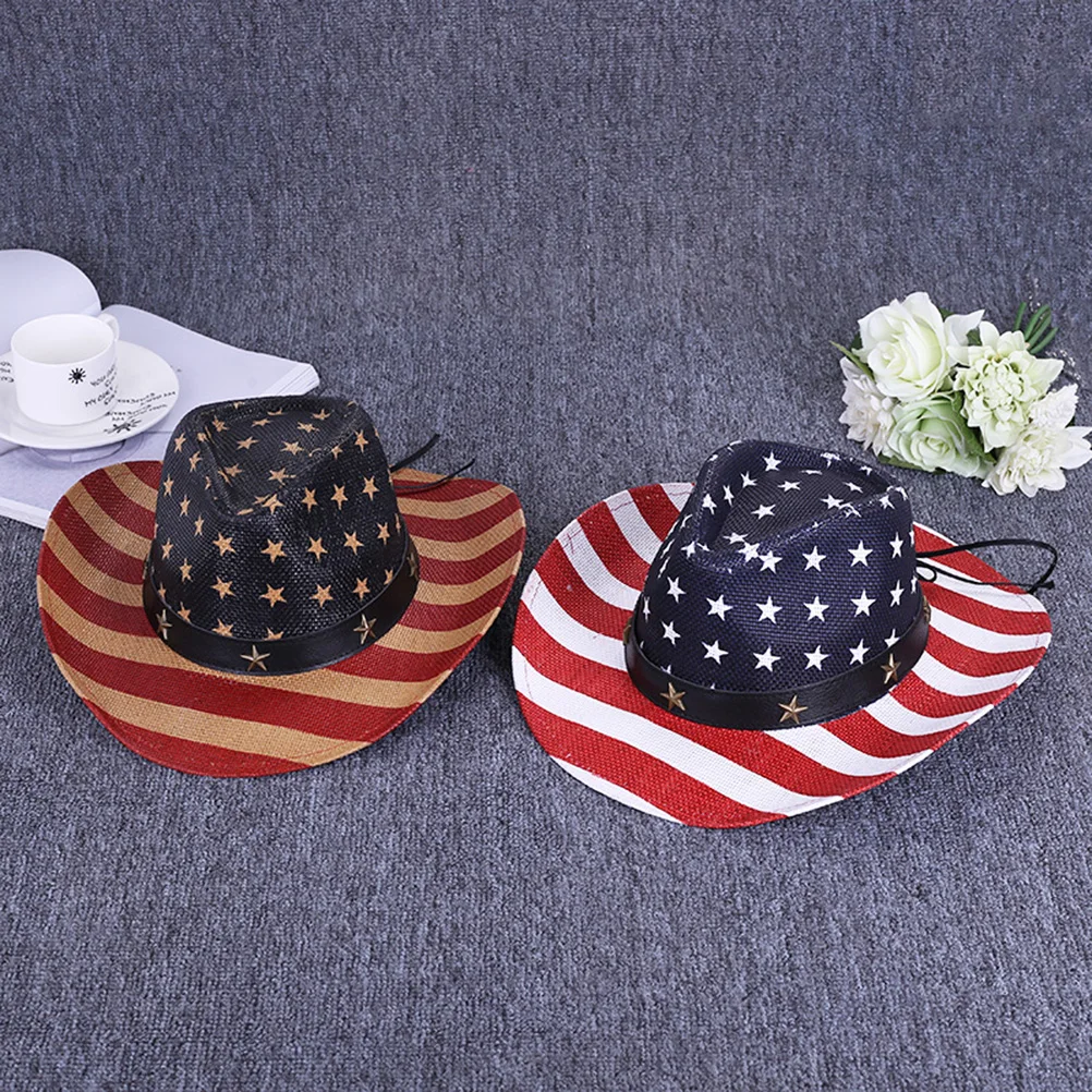 

Cowboy Hat Western Straw Woven Sun Outdoor Beach Cosplay Performance Party Role Play Unisex Retro Fashion Breathable Lightweight