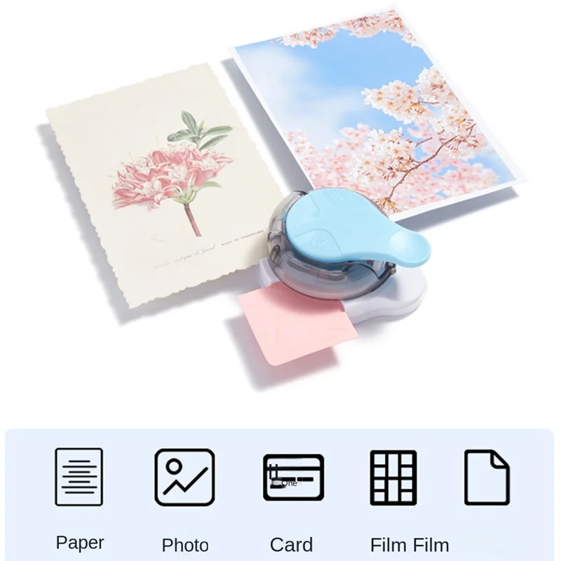 Blue Corner Punch Cutter Tool, Envelope para Home Making Art Crafts, projetos DIY, 3 Way Punch