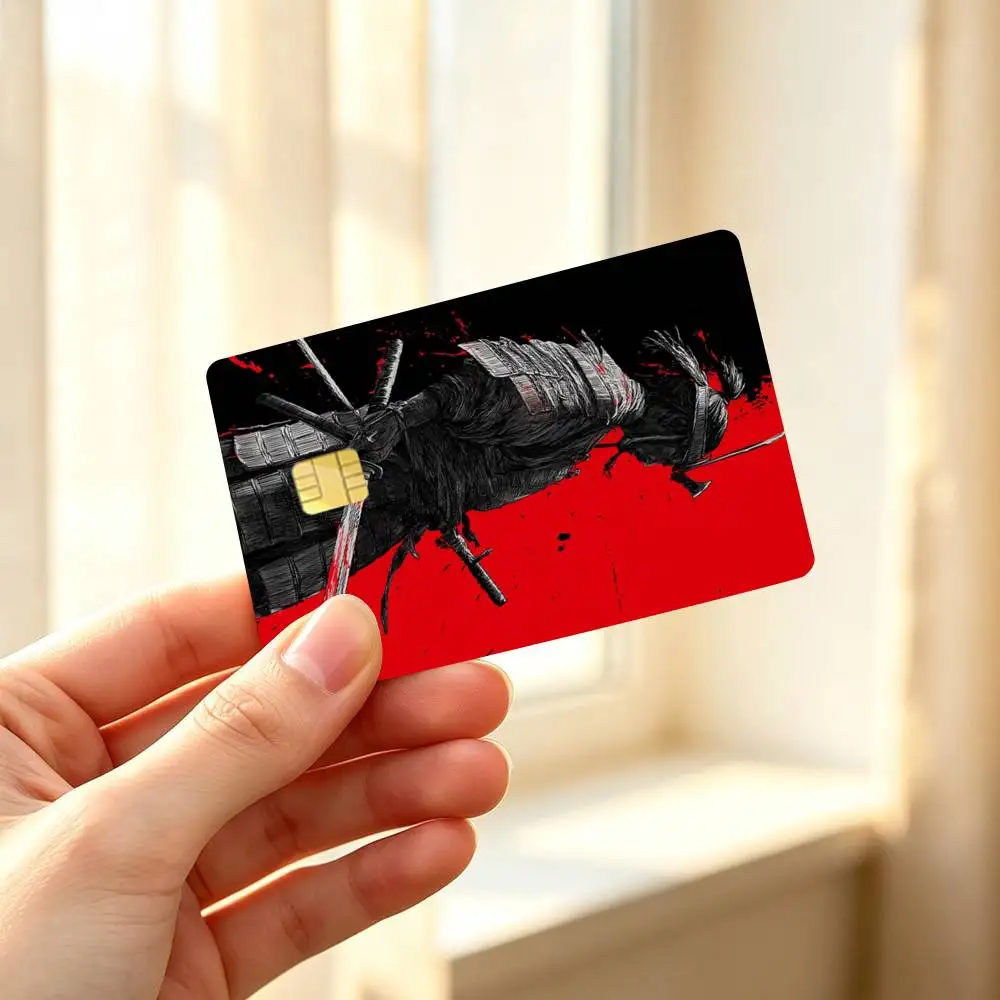 J-Japanese R-Ronin S-Samurai Credit Card HD Stickers Premium matte film effectively prevents fingerprints and daily abrasion.