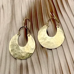 Fashionable Boho Women Moon Crescent Big Ring Earrings Engagement Earrings for Women Classic Jewelry Birthday Anniversary Gift
