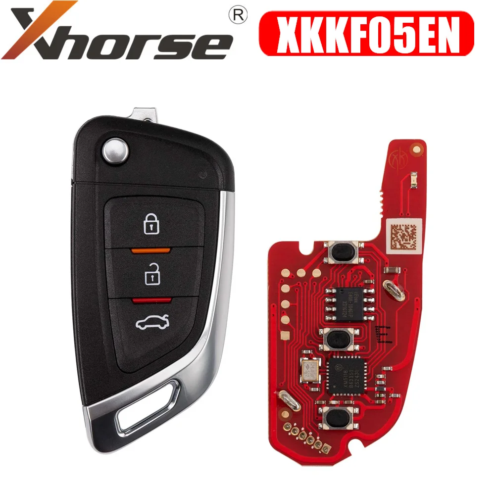 

Xhorse XKKF05EN Knife Style 3 Buttons 2nd Generation Wire Remote Key English Version