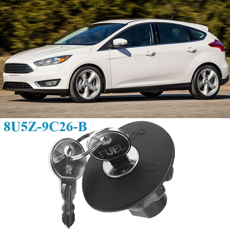 For Ford Edge Escape For Lincoln MKS MKT Fit Mercury Mariner Car Locking Fuel Gas Tank Filler Cap With Keys Covers 8U5Z-9C26-B