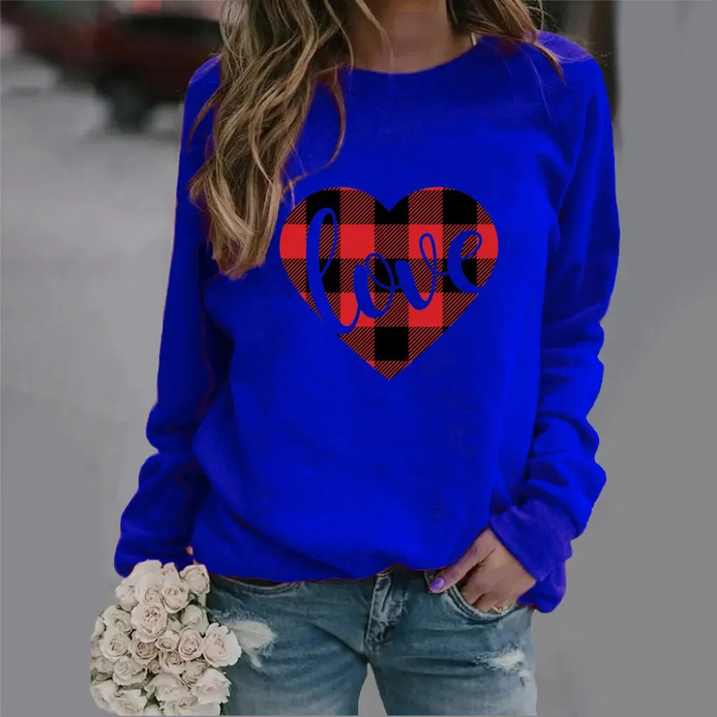 Sweat-shirt à col rond pour femmes, mode européenne et américaine, Station indépendante, nouveau produit pour la vente de la saint-valentin