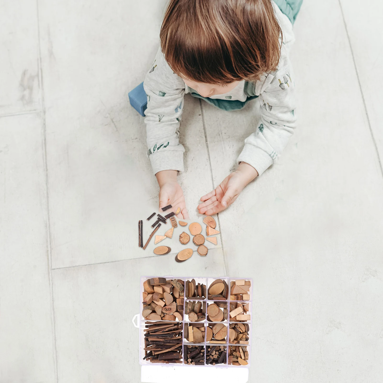 

Natural Wood Slices Dry Branch Set Kids Diy Craft Kit Educational Handmade Tools Creative Wood Chips Ornament Supplies Original