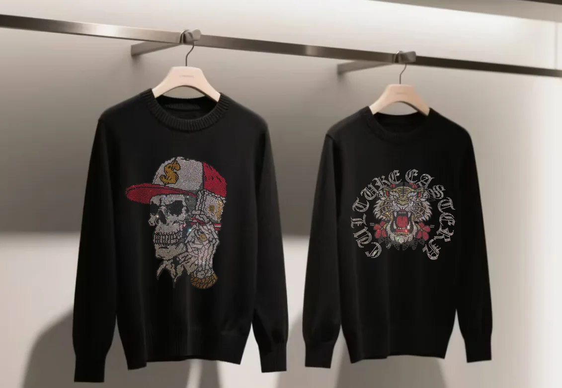 

Designer Rhinestone pullover sweaters Wholesale 2023 brand designer top drop shipping