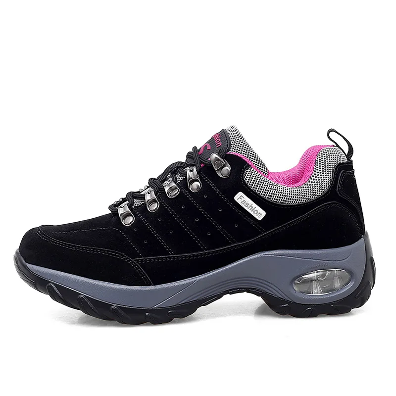 Scarpe da ginnastica casual con plateau in pelle da donna Scarpe da esterno Primavera Autunno