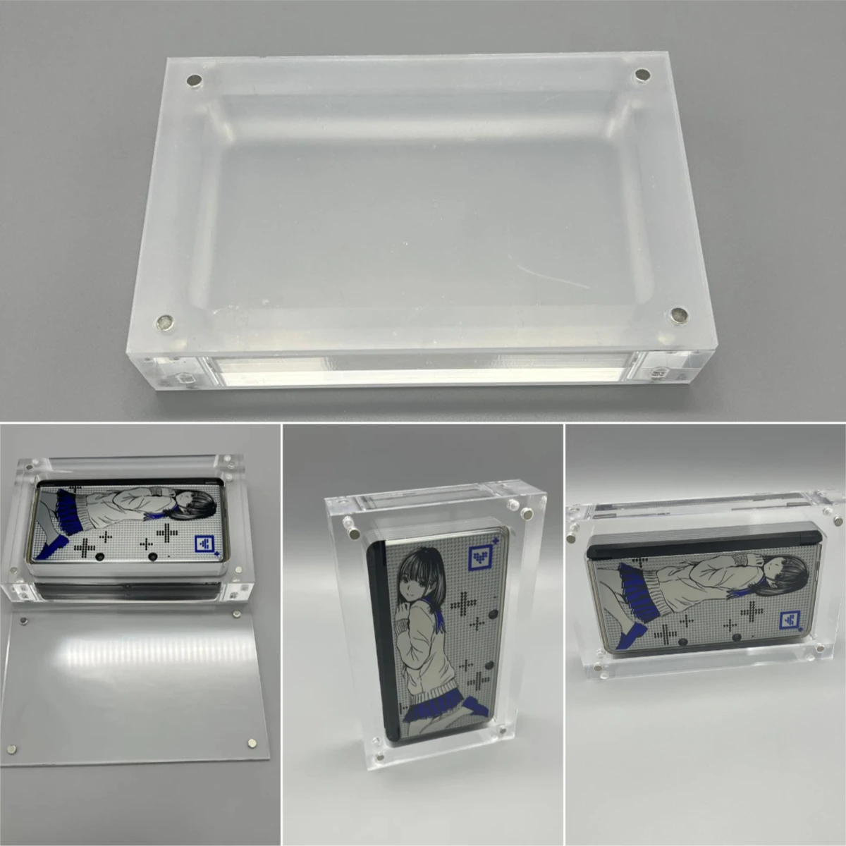 High Transparency Acrylic Magnetic Cover Console Storage Box For Nintendo 3ds The First Generation Of Small 3ds