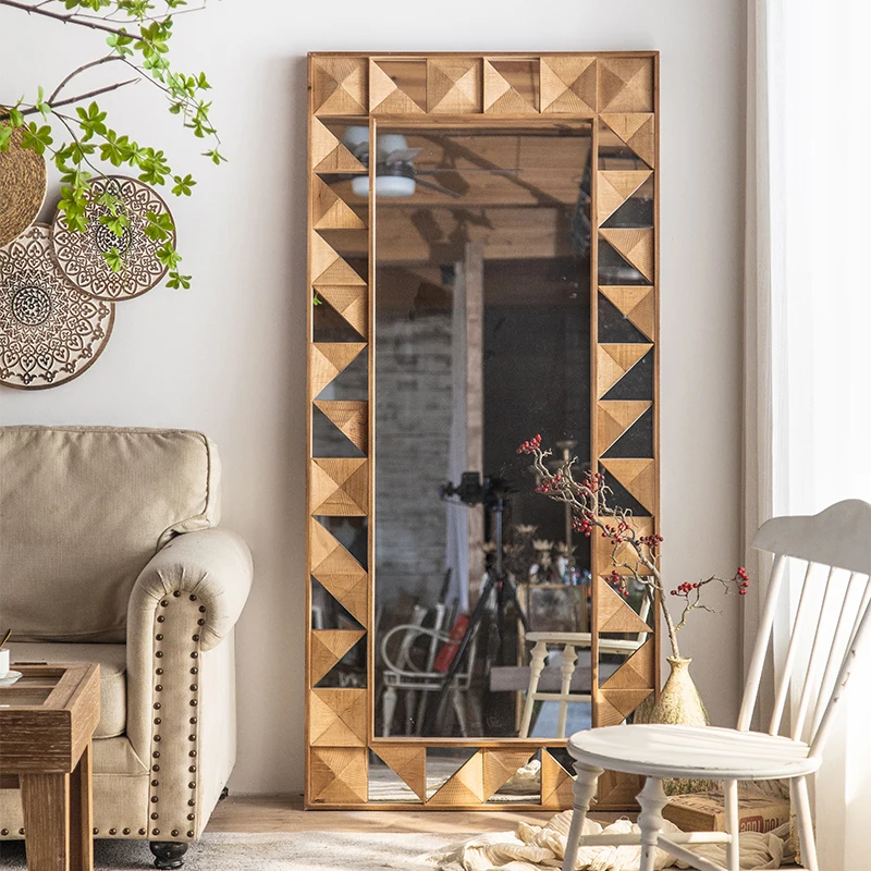 dressing mirror  store floor fitting mirror home bed and breakfast living room bedroom full body mirror