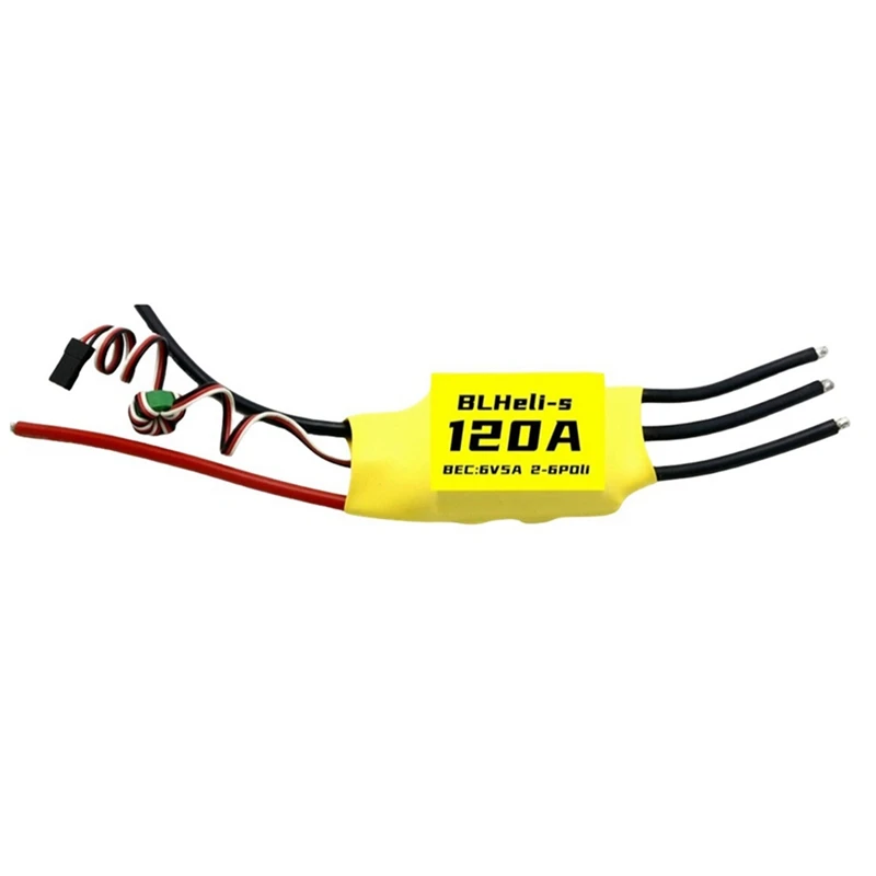 Blheli 120A Brushless ESC 6V 5A BEC 2-6S para RC FPV Asa fixa Multirotor Drone Peças DIY