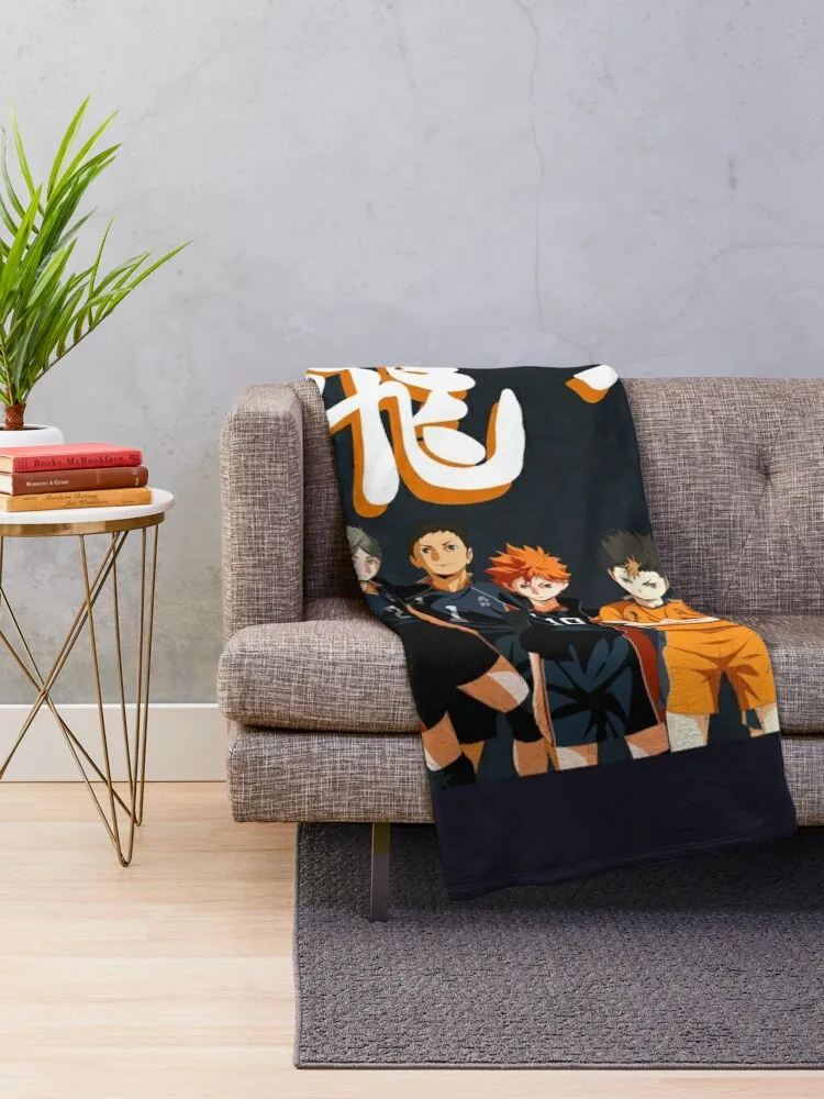 Karasuno poster Throw Blanket Warm Blanket Thermal Blanket