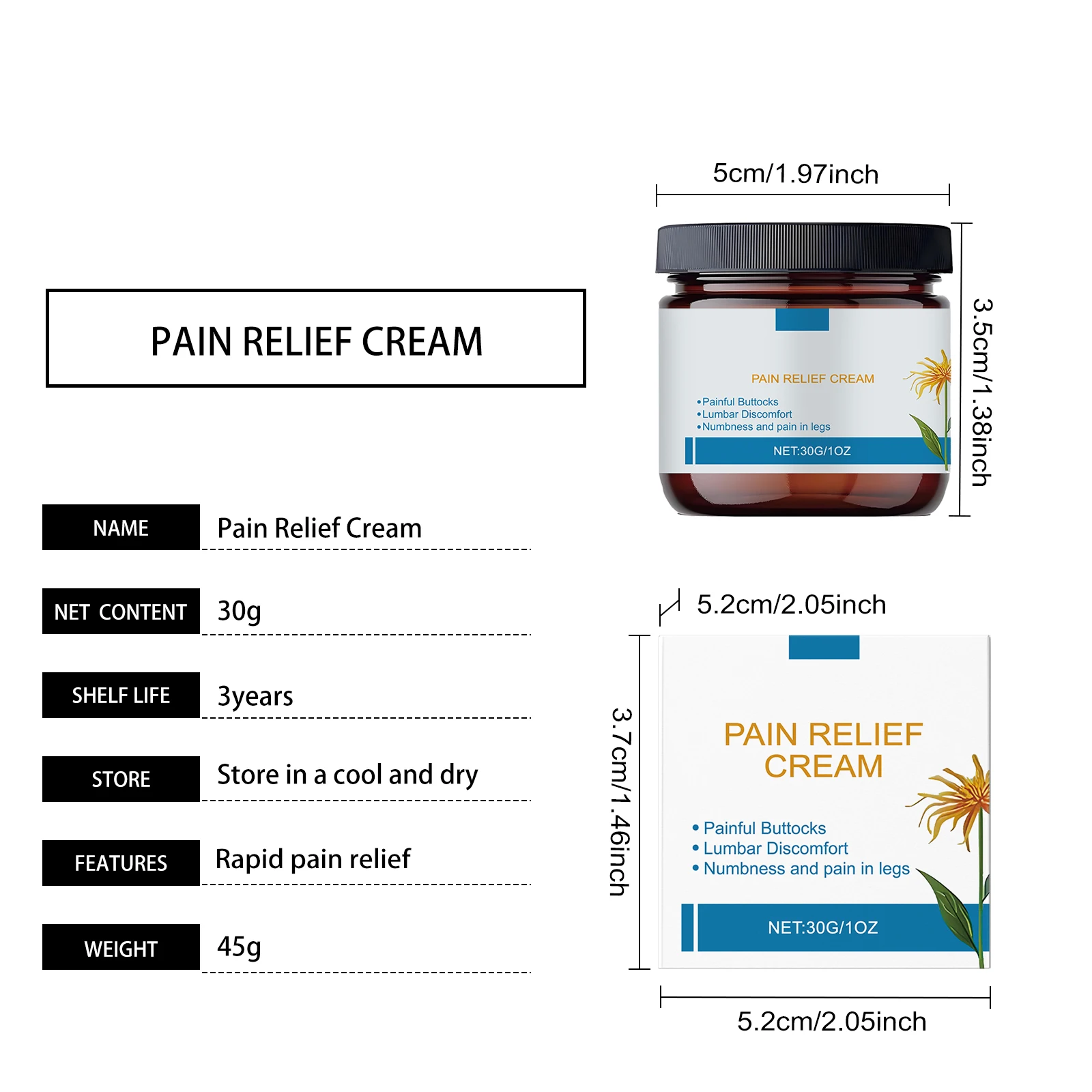 كريم العناية بالمفاصل - كريم ترطيب ومغذي يومي لجلد المفاصل والركبة والمعصم، تطبيق موضعي للتدليك
