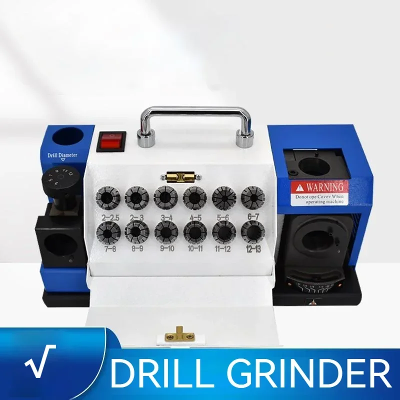 HY-13 Portable Electric Drill Bit Grinder Automatic High-Precision Integrated Drill Bit Universal Sharpener/Grinder 220V/180W