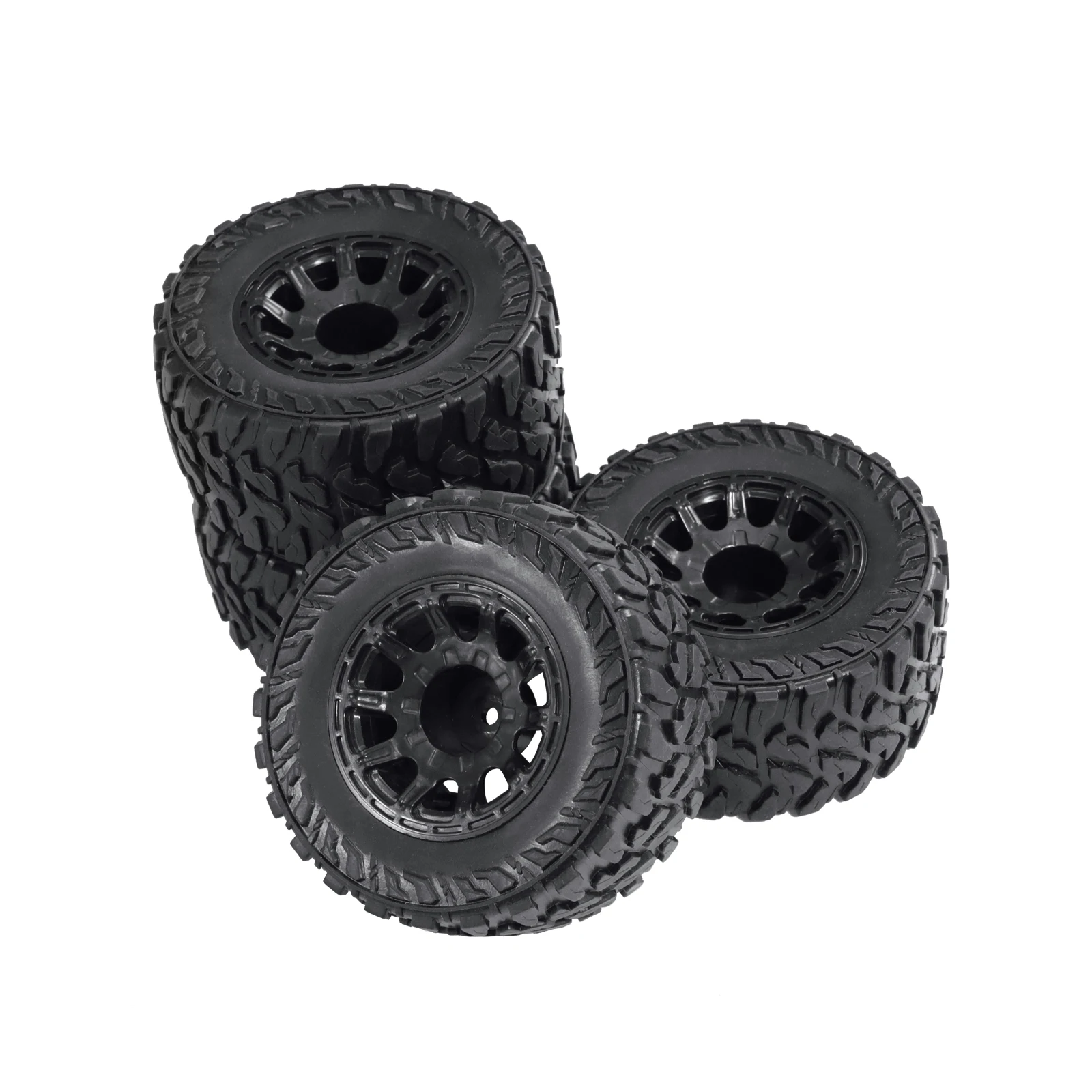 

12mm Hex RC Wheels and Tires with built-in sponge Upgrades Wheels and Tires for 1/12 RC Truck Car Slash 4x4 2WD Rustler Stampede