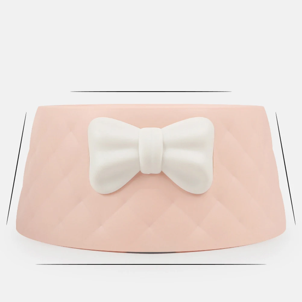 

2pcs Ceramic Pet Feeding Bowl For Dog Cat Puppy Kitten Bow Knot Design Durable Eco-Friendly Food Water Dish Small Lightweight