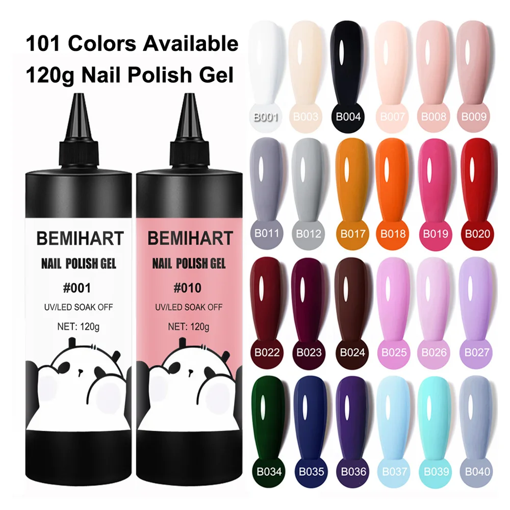 120g Nail Gel Polish New Arrival Soak Off UV LED Gel Varnish Full Coverage Super Texture Gorgeous Nude Nail Color Coat Manicure