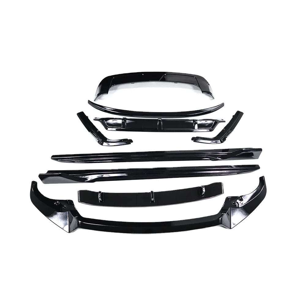 

RELI5 Gloss Black Body Kit ABS Plastic Material Front Splitter Lip Rear Diffuser Side Skirts for Bmw X7 G07 MT 2019+