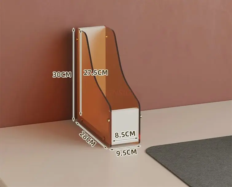 1pcs Workstation book stand, book storage box, upright desktop desk, office document shelf, book clip bookshelf