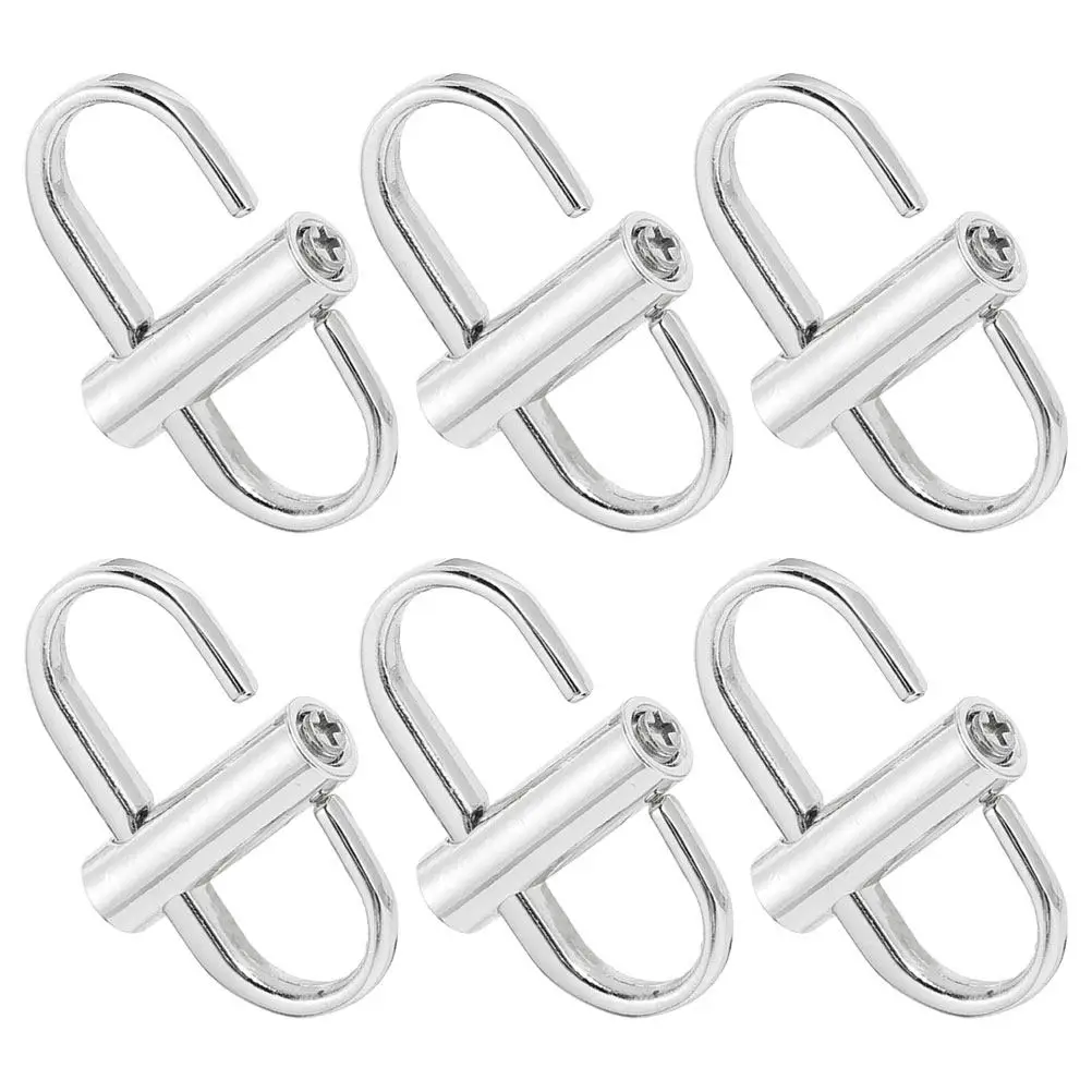 6Pcs Adjustable Chain Buckles Bag Strap Extension Shortener Buckle for Handbag Purse Chain Length Customization Smooth Polished