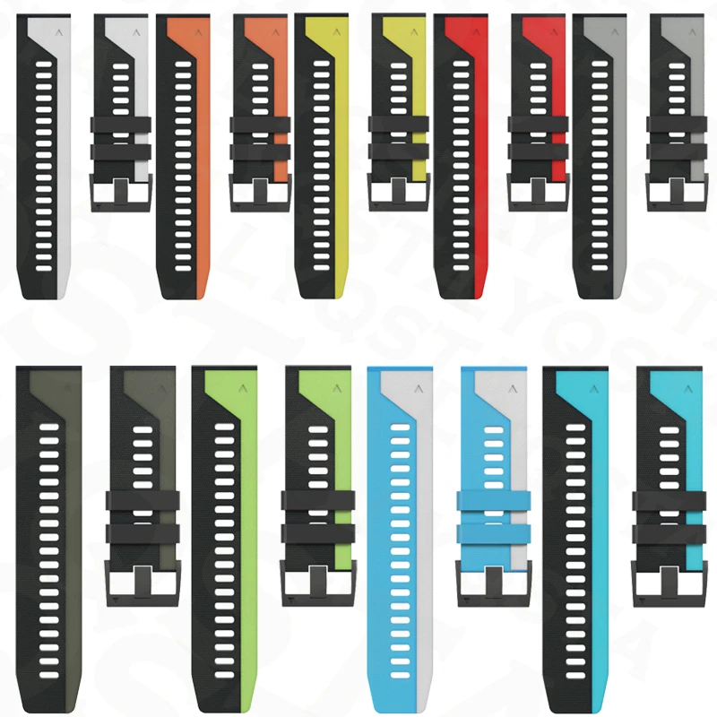 22 26mm Watchband Strap Bands For Garmin Fenix 6 6X Pro 5 5X Plus 3HR Silicone Wristband Forerunner 945 935 Bracelet Replacement