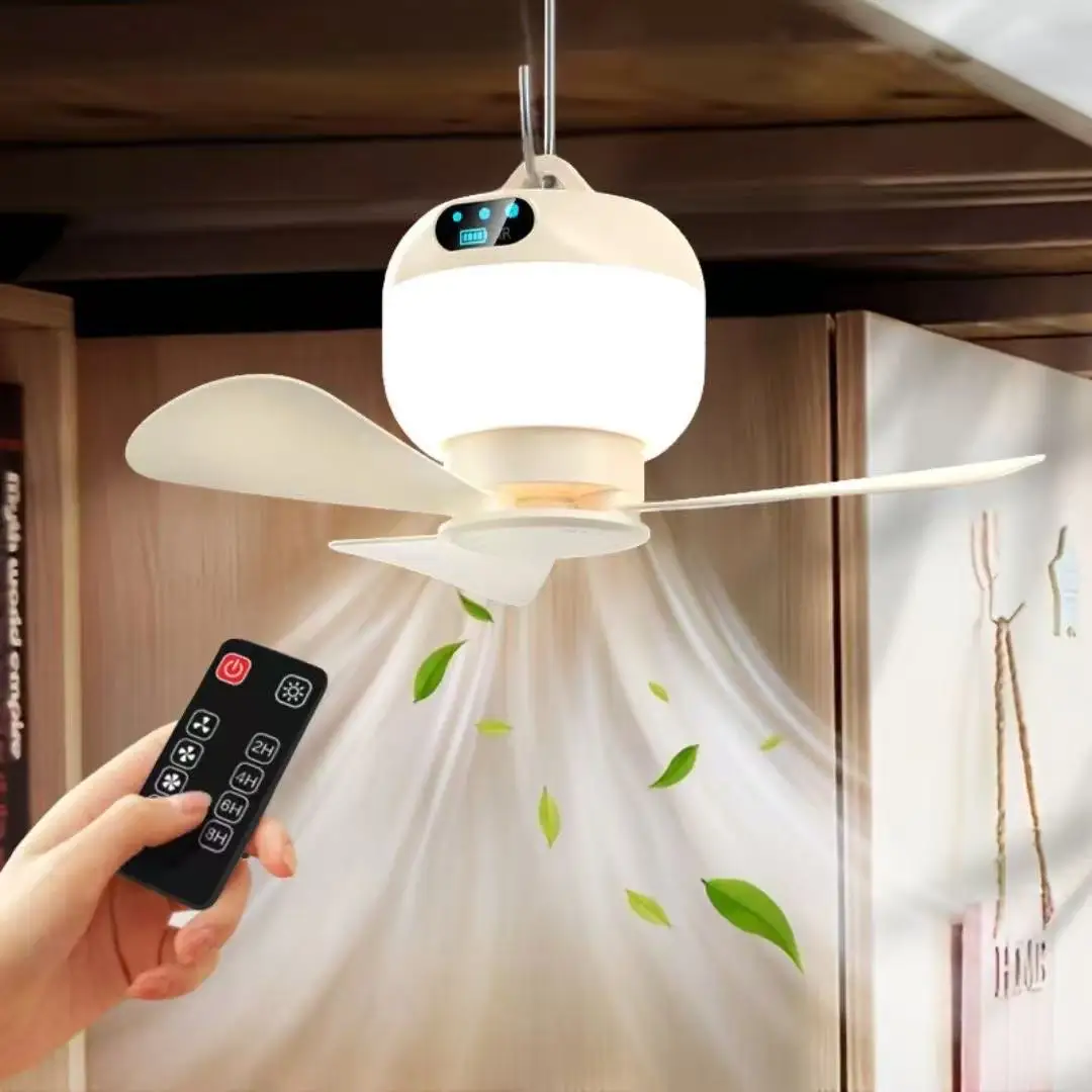 

2025 таймер с дистанционным управлением, портативный уличный потолочный вентилятор для кемпинга, палатка, циркулятор воздуха, охладитель, светодиодный фонарь, вентилятор для кемпинга со светом