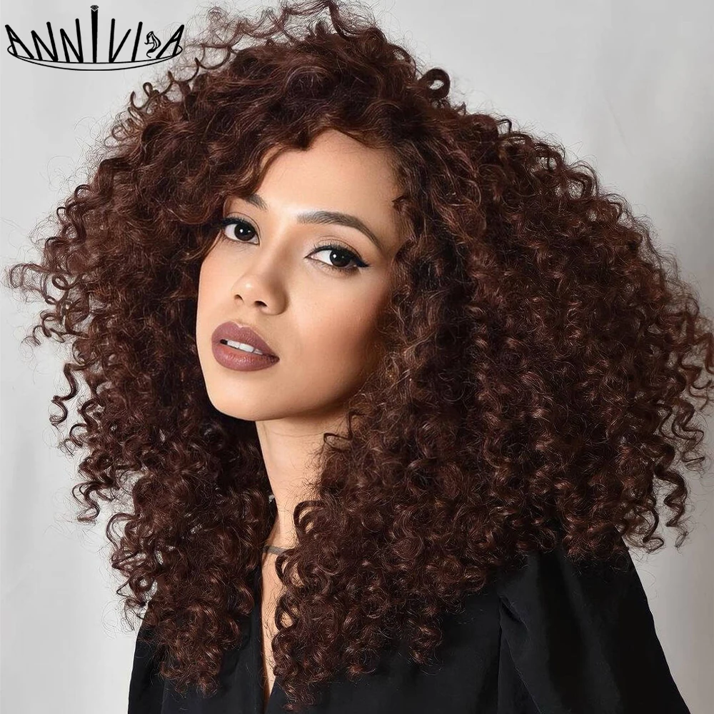 

Curly Lace Front Wigs for Black Women Synthetic Short Curly Lace Wig Pre Plucked HD Lace Kinky Afro Short Curly Frontal Wig