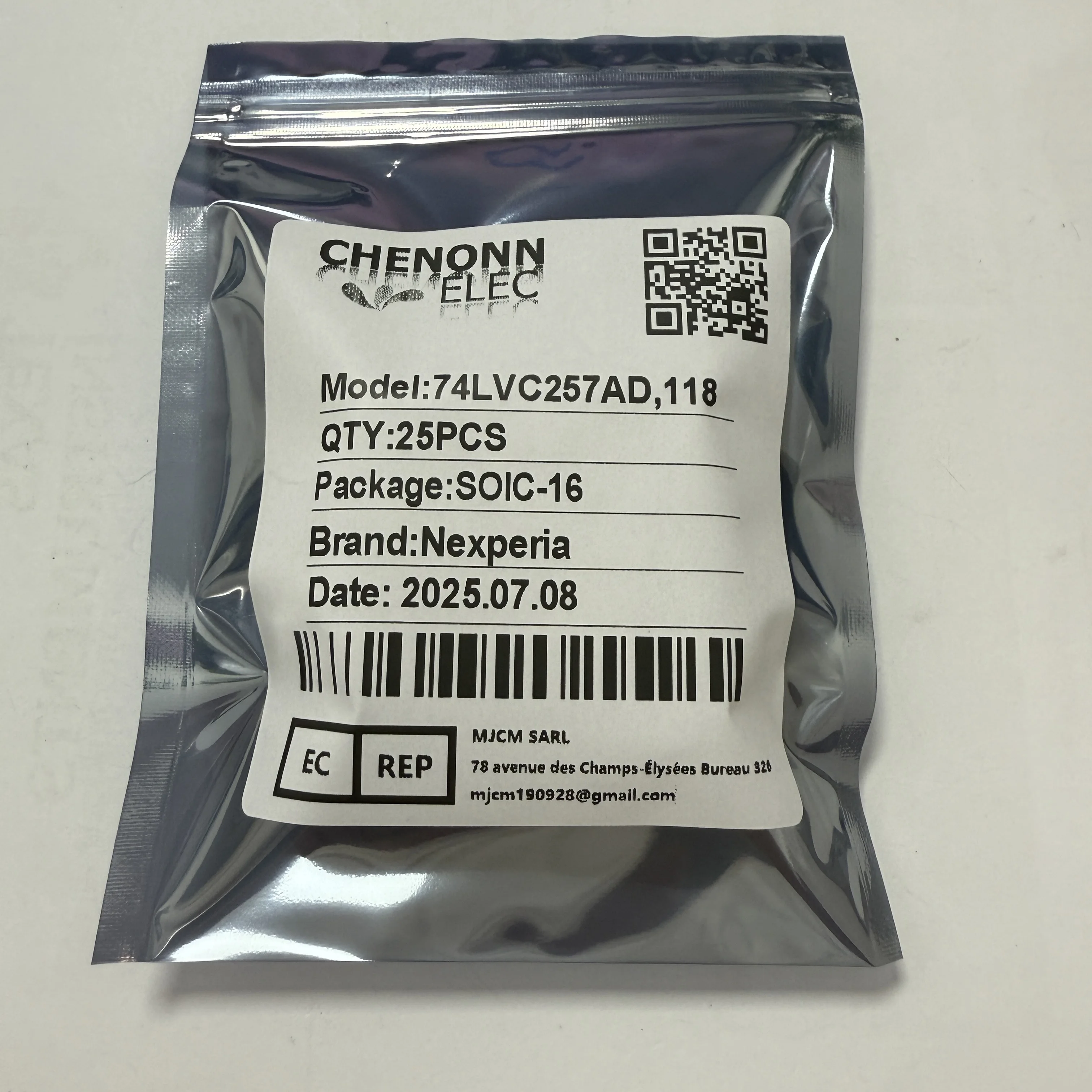 25 pièces/lot 74LVC257AD,118 (CI logiques)