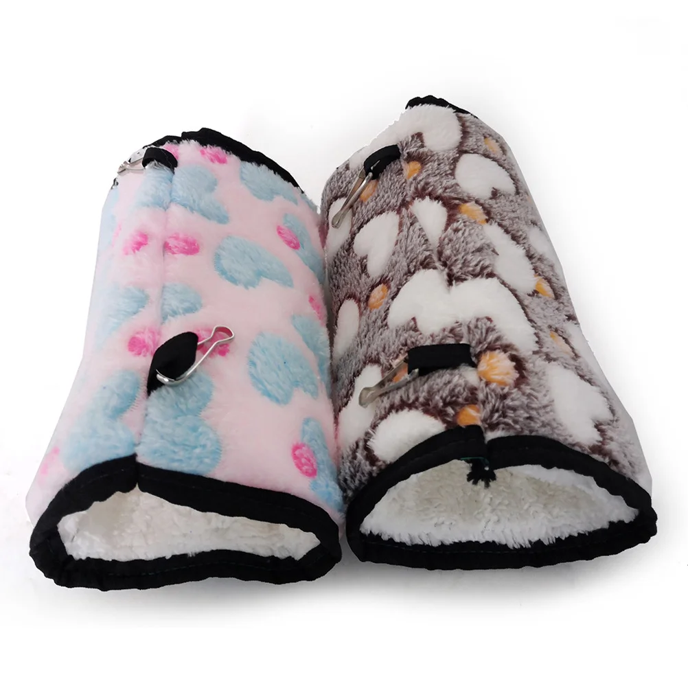 

Comfortable Pet Hanging Bed 17x10cm Parrot Rest Nest Hamster Hammock Durable Safe for Small Birds and Pets Random Color