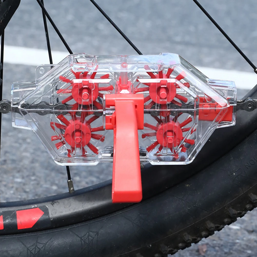 

Chain Washer Thorough Cleaning Bike Device Bicycle Cleaner Motorcycle Box Brush Abs Brushes Tool