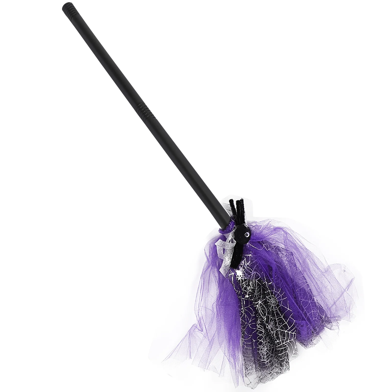 Halloween Broom Witch for Kids Witches Cosplay Broomstick Purple Cloth Child