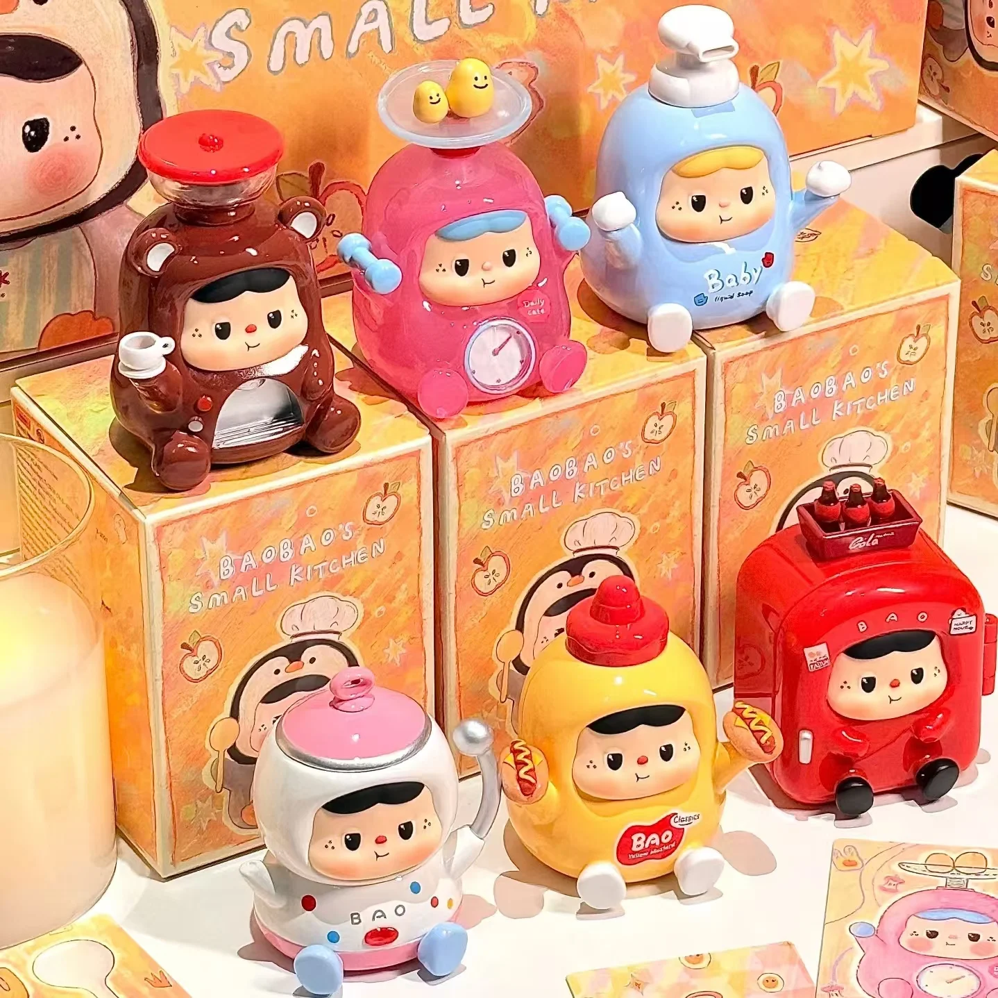 Super Kawaii Ornament Mystery Box Volledige keuken Blind Box Verjaardagscadeau voor meisjes Schattige pop Handgemaakte pop Trendy speelgoed Kerstcadeau