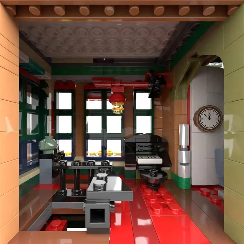 Moc Mattoni da costruzione Street View Modello Jollie's Music Store Tecnologia Blocchi modulari Regali Giocattoli per bambini Set fai da te Assemblaggio