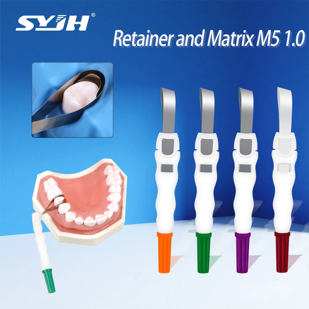 

SYJH 1Pcs Dental Matrix System Sectional Contoured Matrice Matrix Bands Retainer 180° Adjustable Dentistry Materials Tools