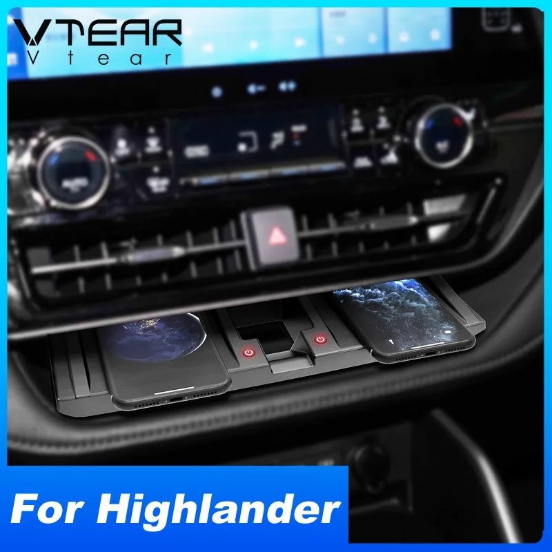 

Car Wireless Charger For Toyota Highlander Kluger UX70 2021-2023 Accessories Interior Modification 15w Fast Charging Plate