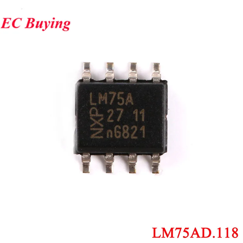 10Pcs/1pc LM75 LM75A LM75AD LM75BD LM75B LM75BDP L75A LM75ADP PC2075 PCT2075DP Chip Temperature Sensor Thermal Watchdog Chip IC